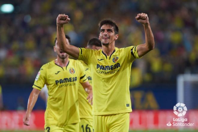 Gerard Moreno, en el empate del Villarreal ante el Real Madrid.