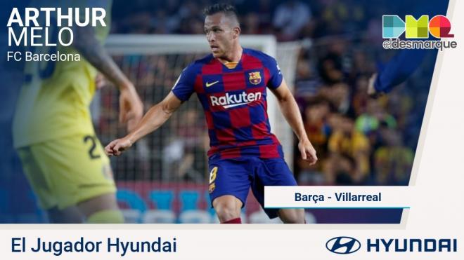 Arthur, jugador Hyundai del Barcelona-Villarreal.