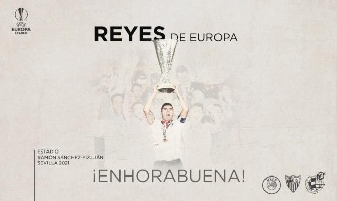 Detalle de la UEFA con Reyes.