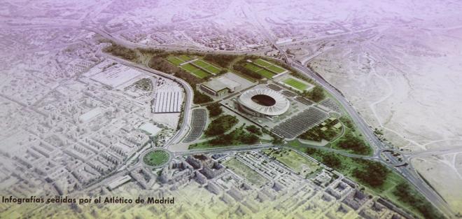 La Ciudad Deportiva en la que trabaja el Atlético de Simeone, junto al Metropolitano.