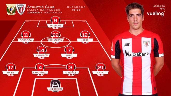 Alineación Leganes-Athletic (Foto: Athletic Club).