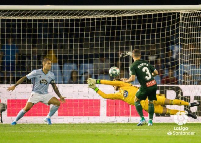 Mallo en el gol de Pedrosa (Foto: LaLiga).