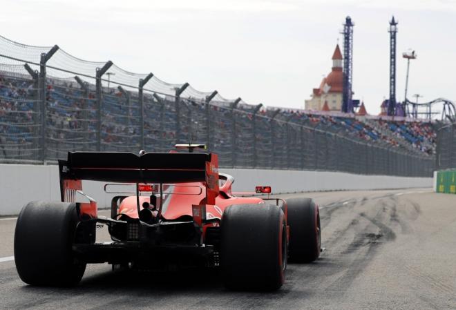 Leclerc, durante una prueba del GP de Rusia (Foto: EFE).