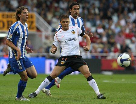 Joaquín completó la goleada junto a David Villa y Juan Mata (Foto: Valencia CF)