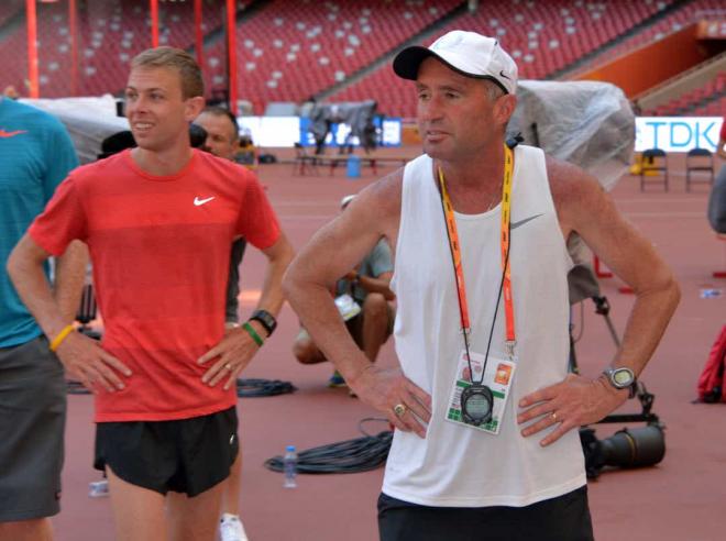 Alberto Salazar, durante un entrenamiento (Foto: USA Today).