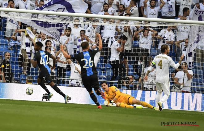 Gol del Brujas ante el Real Madrid (Foto: Brujas).