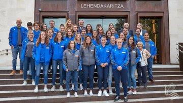 Los equipos femeninos han recibido la felicitación del lehendakari por los éxitos de la temporada pasada (Foto: Real Sociedad).