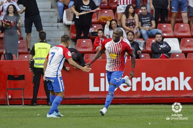 Babin celebra su gol ante el Almería (Foto: LaLiga).