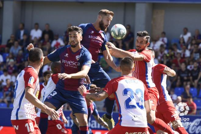 Lance del Huesca-Sporting de esta temporada (Foto: LaLiga).