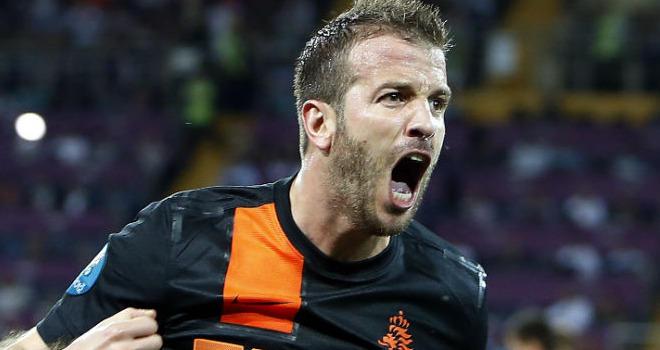 Van der Vaart, en un partido con Holanda.