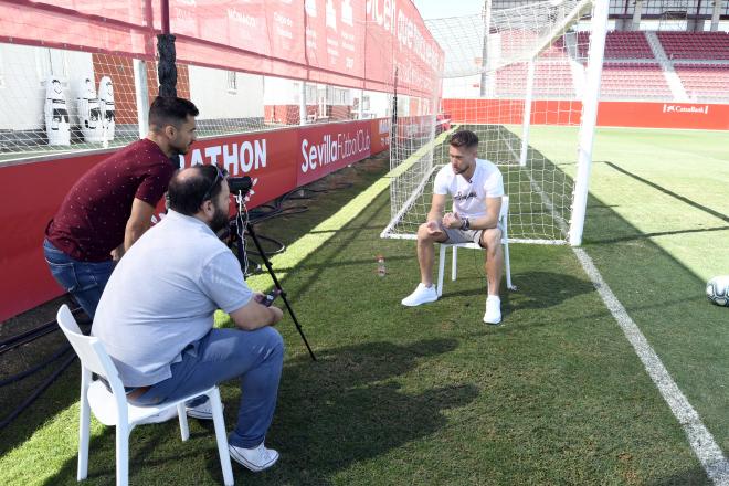 Vaclik, en su entrevista con ElDesmarque en la Ciudad Deportiva (Foto: Kiko Hurtado).