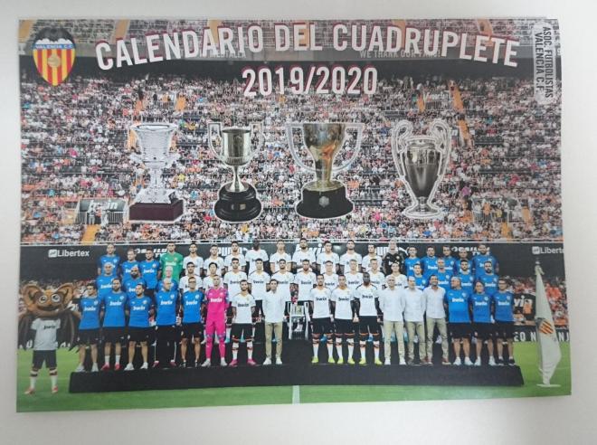 Calendario del Valencia CF de Jorge Iranzo