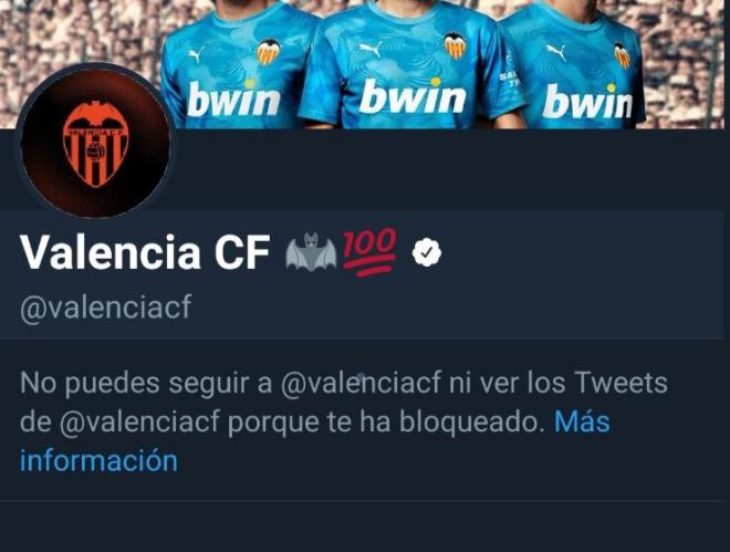 Twitter del Valencia CF