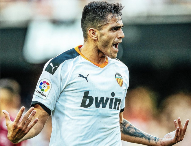 Maxi Gómez, gol en el Valencia-Alavés (Foto: Lázaro de la Peña / Valencia CF)