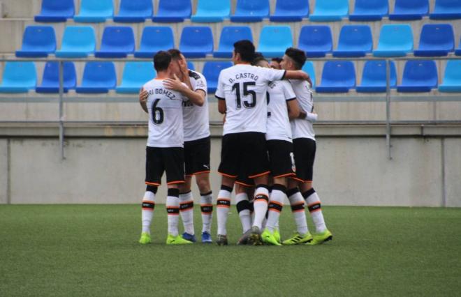 El VCF Mestalla consiguió su primera victoria en Liga ante el Badalona (Foto: Valencia CF)