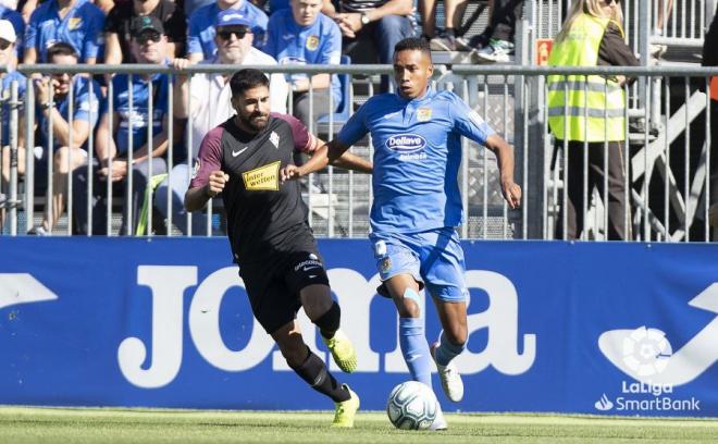 Carmona, en el Fuenlabrada-Sporting (Foto: LaLiga).