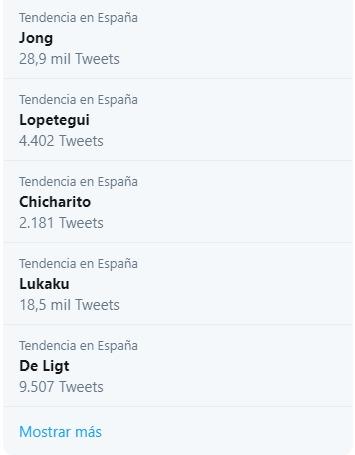 Los jugadores del Sevilla, tendencia en Twitter.