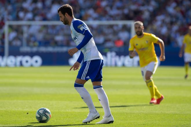 Alberto Guitián en el Real Zaragoza-Cádiz (Foto: Daniel Marzo).