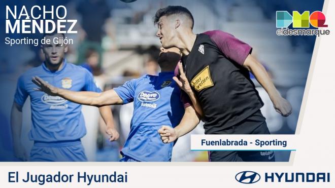 Nacho Méndez, Jugador Hyundai del Fuenlabrada-Sporting.