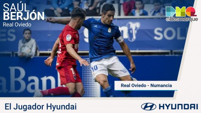 Saúl Berjón, Jugador Hyundai del Oviedo-Numancia.