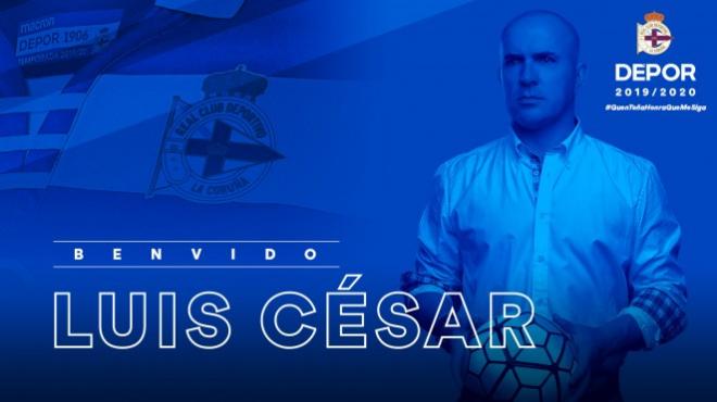 Luis César Sampedro, nuevo entrenador del Deportivo.