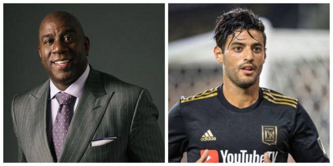 Magic Johnson y Carlos Vela.