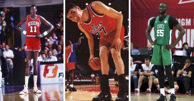 Manute Bol, Muresan y Tacko Fall.