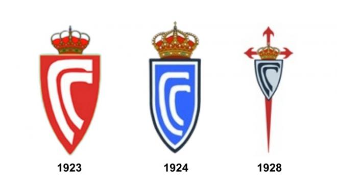 Cambios en el emblema celeste durante los primeros años de historia.