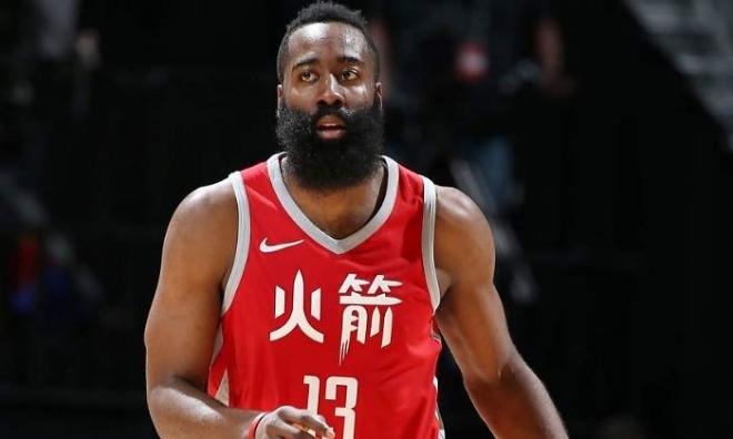 Harden, en un partido con los Rockets.