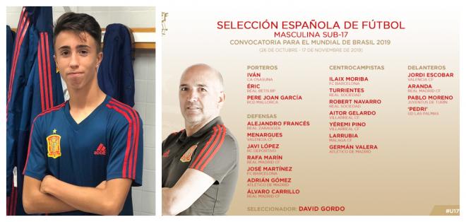 David Larrubia, citado por España para el Mundial sub 17.