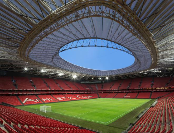 El campo de San Mamés acogerá cuatro partidos de la Eurocopa 2020.