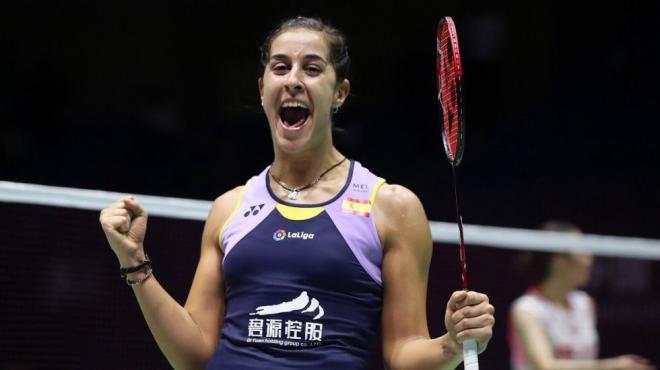 Carolina Marín se impuso en el Open de China. / EFE