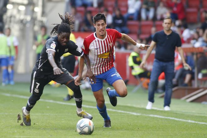 Pablo Pérez esta temporada en el partido contra el Alcorcón (Foto: Luis Manso).