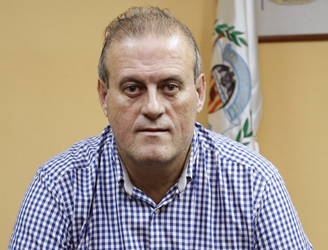 Fede Sagreras, presidente de la Agrupación de Peñas del Valencia CF.