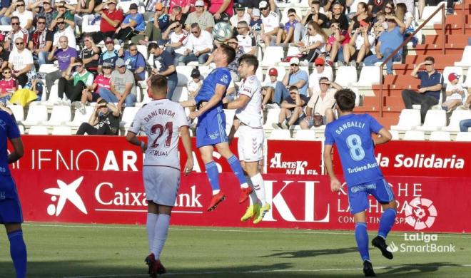 Lance del último Albacete-Real Oviedo en el Carlos Belmonte (Foto: LaLiga).