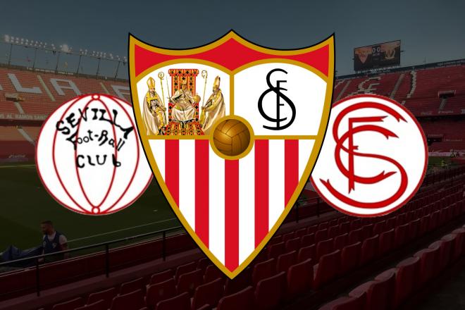 Historia y heráldica del escudo del Sevilla Fútbol Club.