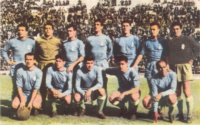 Once inicial de un partido del Real Oviedo en 1961 (Foto: futbolespanolrecopilacion.blogspot.com).