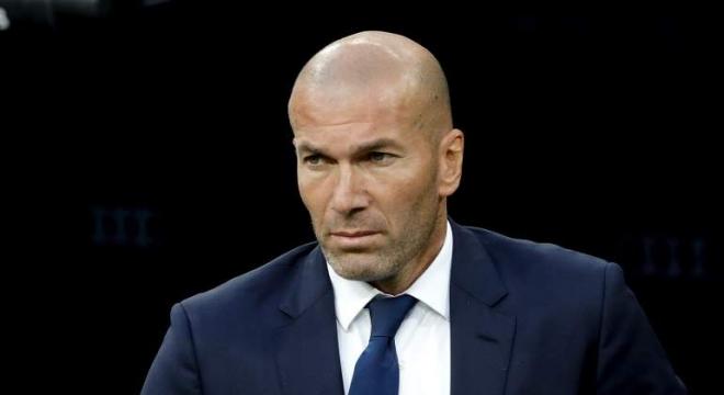 Zidane, en un partido del Real Madrid.