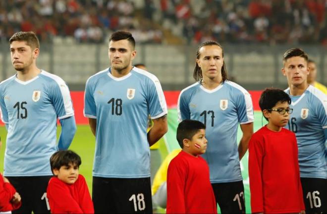 Maxi Gómez con Uruguay