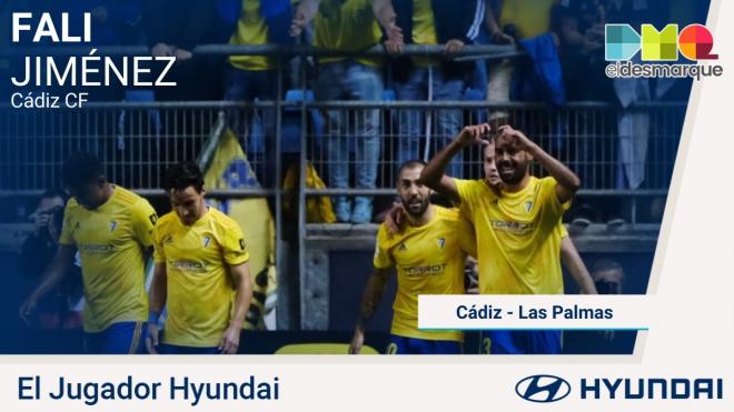 Fali, Jugador Hyundai del Cádiz-Las Palmas.