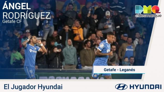 Ángel, jugador Hyundai del Getafe-Leganés.