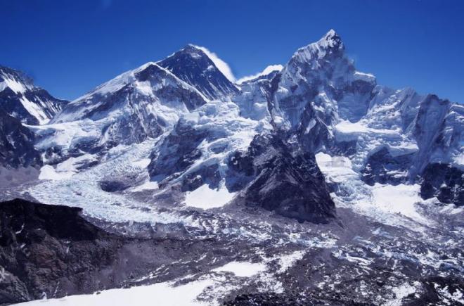 Cordillera del Himalaya de Nepal.