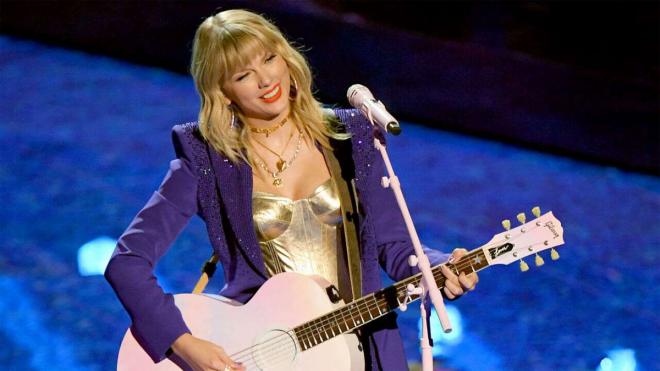 Taylor Swift, en una imagen de archivo durante un concierto.