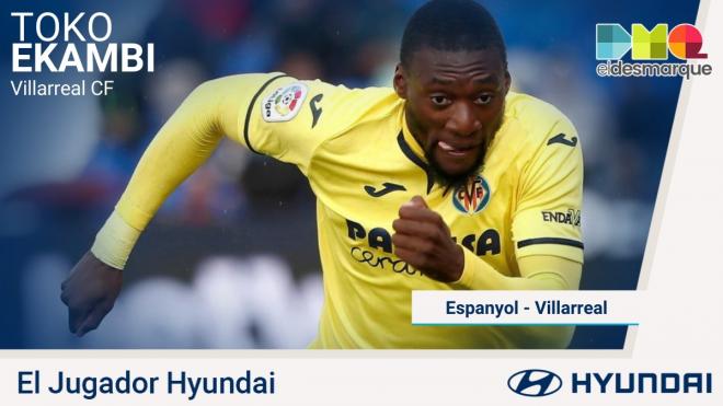 Toko Ekambi, jugador Hyundai del Espanyol-Villarreal.