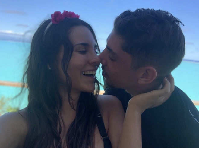 Fede Valverde y su novia Mina Bonino (Foto: Instagram).