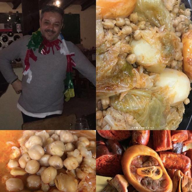 Richard Barreira y su cocido gallego censurado por Instagram (Foto: @richardbarreira).
