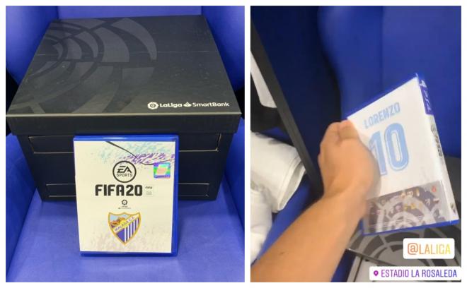 LaLiga obsequió con un FIFA 20 personalizado a los jugadores.