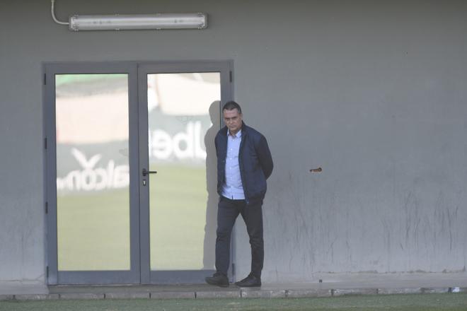 Alexis Trujillo, coordinador de la dirección deportiva del Betis, este jueves (foto: Kiko Hurtado).