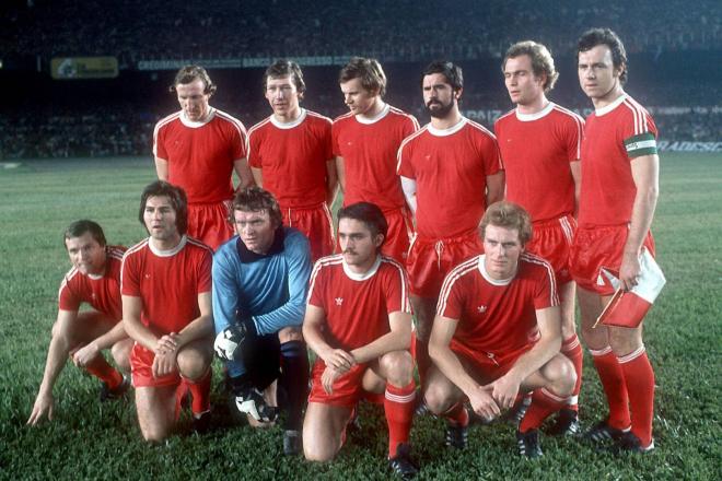 El Bayern de Múnich campeón de Europa en 1976.