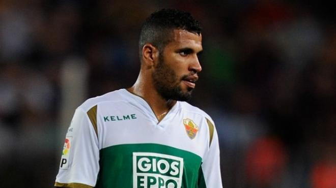 Jonathas en un partido con el Elche (Foto: Elche CF).